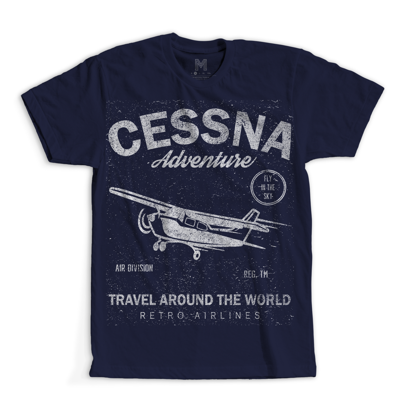 Cessna adventures fly in the sky air division t-shirt - Premium t-shirt from MyDesigns - Just $19.95! Shop now at Lees Krazy Teez
