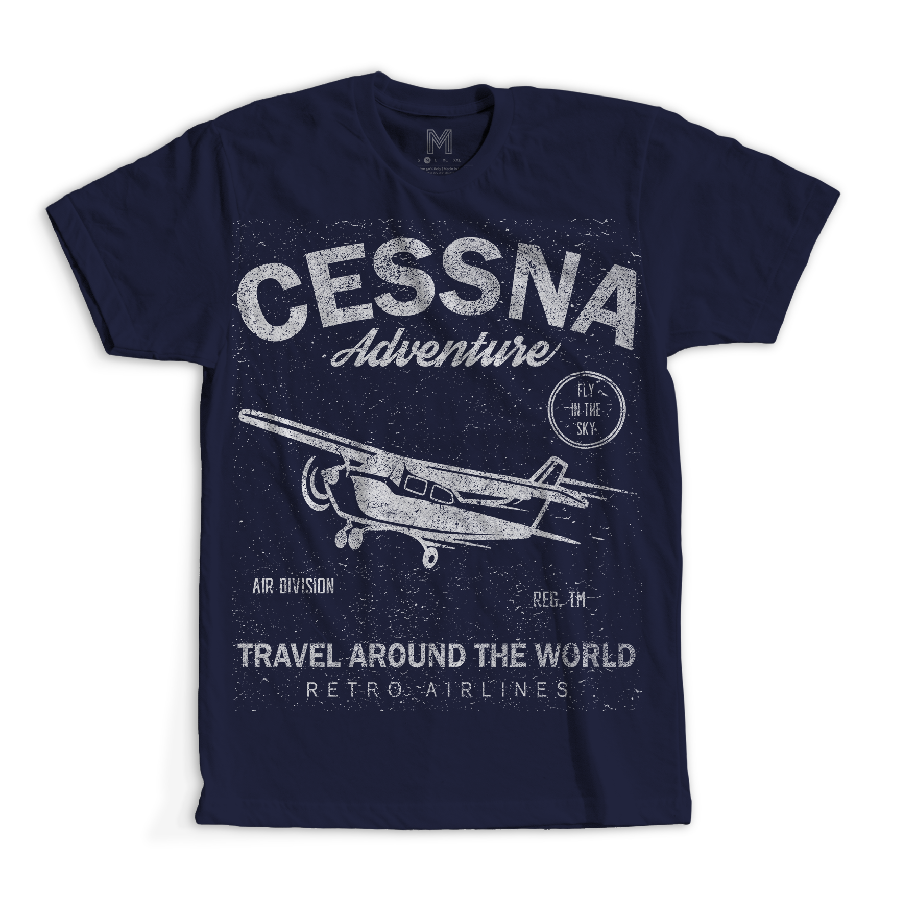 Cessna adventures fly in the sky air division t-shirt - Premium t-shirt from MyDesigns - Just $19.95! Shop now at Lees Krazy Teez